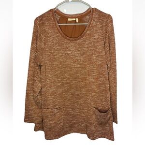 Logo By Lori Goldstein Women’s Tunic Pullover Sweater Top Size Large